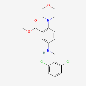 molecular formula C19H20Cl2N2O3 B12501655 Methyl 5-[(2,6-dichlorobenzyl)amino]-2-(morpholin-4-yl)benzoate 