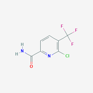 molecular formula C7H4ClF3N2O B12501736 6-Chloro-5-(trifluoromethyl)picolinamide 
