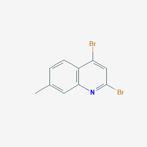 molecular formula C10H7Br2N B12501764 2,4-Dibromo-7-methylquinoline 