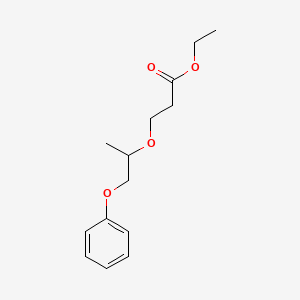molecular formula C14H20O4 B12501800 Ethyl 3-((1-phenoxypropan-2-yl)oxy)propanoate CAS No. 1841081-43-3