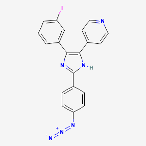 4-[2-(4-azidophenyl)-4-(3-iodophenyl)-1H-imidazol-5-yl]pyridine