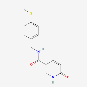 molecular formula C14H14N2O2S B12501886 N-[4-(methylsulfanyl)benzyl]-6-oxo-1,6-dihydropyridine-3-carboxamide 