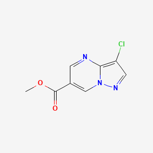 molecular formula C8H6ClN3O2 B12501888 Methyl 3-chloropyrazolo[1,5-A]pyrimidine-6-carboxylate 