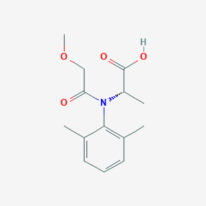 molecular formula C₁₄H₁₉NO₄ B125020 Metalaxyl acid CAS No. 87764-37-2