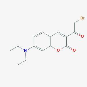 2H-1-Benzopyran-2-one, 3-(bromoacetyl)-7-(diethylamino)-