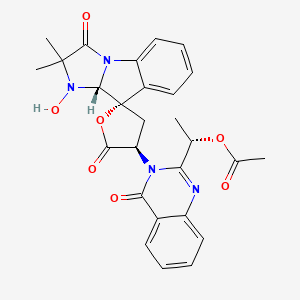 molecular formula C27H26N4O7 B1250213 Tryptoquialanine 