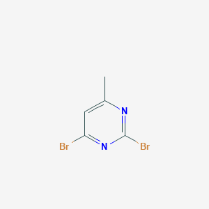 molecular formula C5H4Br2N2 B12502189 2,4-Dibromo-6-methylpyrimidine 