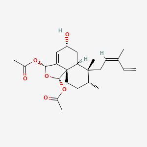 molecular formula C24H34O6 B1250220 Caseargrewiin D 