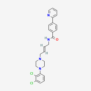 molecular formula C26H26Cl2N4O B1250222 Unii-8ejd945abl 