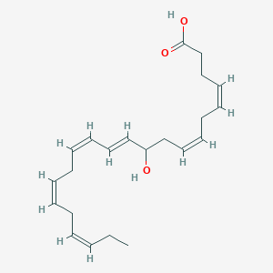 molecular formula C22H32O3 B1250223 (+/-)-10-羟基-4Z,7Z,11E,13Z,16Z,19Z-二十二碳六烯酸 