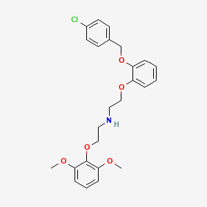 molecular formula C25H28ClNO5 B1250225 Clopenphendioxan 