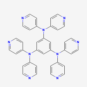 molecular formula C36H27N9 B12502318 N1,N1,N3,N3,N5,N5-Hexa(pyridin-4-yl)benzene-1,3,5-triamine 