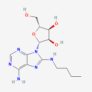 molecular formula C14H22N6O4 B1250232 8-Butylaminoadenosine CAS No. 65456-84-0