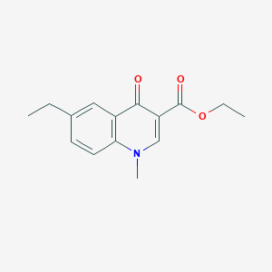 molecular formula C15H17NO3 B12502577 Ethyl 6-ethyl-1-methyl-4-oxo-1,4-dihydroquinoline-3-carboxylate 
