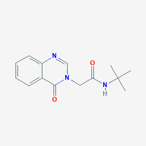 molecular formula C14H17N3O2 B12502623 N-tert-butyl-2-(4-oxoquinazolin-3-yl)acetamide 