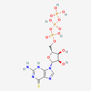 molecular formula C10H16N5O13P3S B1250268 6-Thioguanosine triphosphate 