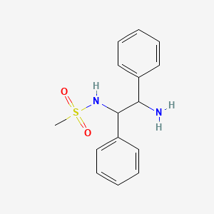 molecular formula C15H18N2O2S B12502716 N-(2-Amino-1,2-diphenylethyl)methanesulfonamide 