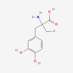 molecular formula C10H12FNO4 B1250275 alpha-Monofluoromethyldopa 