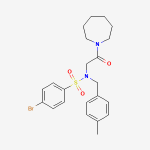 molecular formula C22H27BrN2O3S B12502790 N-[2-(azepan-1-yl)-2-oxoethyl]-4-bromo-N-(4-methylbenzyl)benzenesulfonamide 