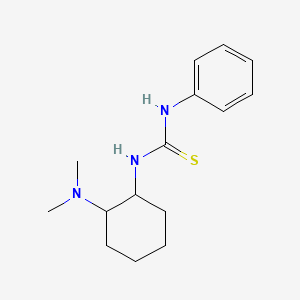 molecular formula C15H23N3S B12502835 1-[(1R,2R)-2-(Dimethylamino)cyclohexyl]-3-phenylthiourea 