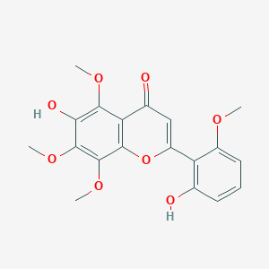 molecular formula C19H18O8 B1250290 6,2'-Dihydroxy-5,7,8,6'-tetramethoxyflavone 