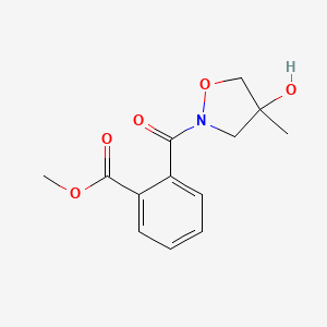 molecular formula C13H15NO5 B12502921 Methyl 2-(4-hydroxy-4-methylisoxazolidine-2-carbonyl)benzoate 