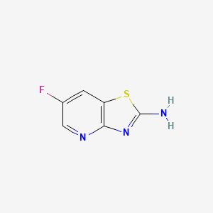 molecular formula C6H4FN3S B12502928 6-Fluorothiazolo[4,5-b]pyridin-2-amine 