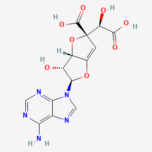 (2R,3R,3aS,5S)-2-(6-aminopurin-9-yl)-5-[(R)-carboxy(hydroxy)methyl]-3-hydroxy-3,3a-dihydro-2H-furo[3,2-b]furan-5-carboxylic acid