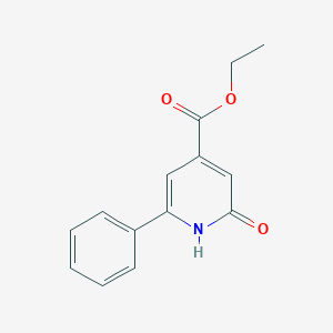 molecular formula C14H13NO3 B12502991 Ethyl 2-hydroxy-6-phenylisonicotinate 