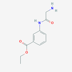 molecular formula C11H14N2O3 B12503048 Ethyl 3-(glycylamino)benzoate 