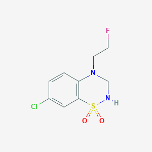 7-Chloro-4-(2-Fluoroethyl)-2,3-Dihydro-1,2,4-Benzothiadiazine 1,1-Dioxide
