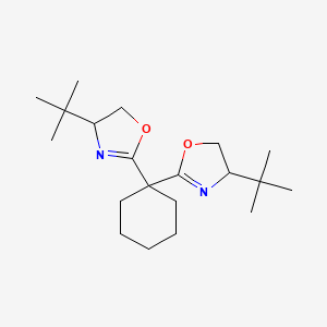molecular formula C20H34N2O2 B12503112 (4R,4'R)-2,2'-Cyclohexylidenebis[4-tert-butyl-4,5-dihydrooxazole] 