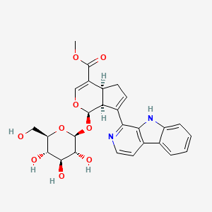 molecular formula C27H28N2O9 B1250316 Croceaine B 