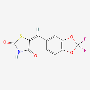 molecular formula C11H5F2NO4S B1250317 AS-604850 