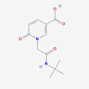 molecular formula C12H16N2O4 B12503181 1-[2-(Tert-butylamino)-2-oxoethyl]-6-oxo-1,6-dihydropyridine-3-carboxylic acid 
