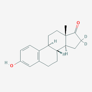 molecular formula C18H22O2 B125033 Estrone-d2-1 CAS No. 56588-58-0