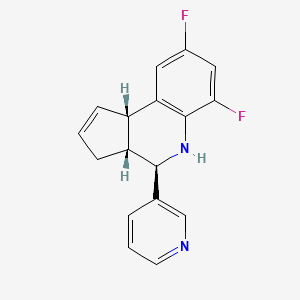 (3aR,4R,9bS)-6,8-difluoro-4-(pyridin-3-yl)-3a,4,5,9b-tetrahydro-3H-cyclopenta[c]quinoline