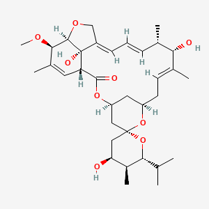 molecular formula C34H50O9 B1250338 Avermectin A2b aglycone 
