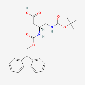 molecular formula C24H28N2O6 B12503405 Fmoc-D-Dbu(Boc)-OH 