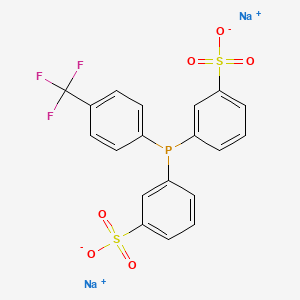 molecular formula C19H12F3Na2O6PS2 B12503455 Bis(3-sulfonatophenyl)(4-trifluoromethylphenyl)phosphine disodium 