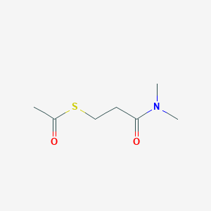 molecular formula C7H13NO2S B12503461 S-(3-(Dimethylamino)-3-oxopropyl) ethanethioate 