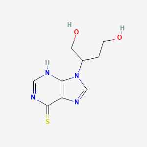 molecular formula C9H12N4O2S B12503483 9-(1,4-dihydroxybutan-2-yl)-1,9-dihydro-6H-purine-6-thione 