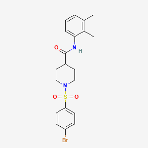 molecular formula C20H23BrN2O3S B12503485 1-[(4-bromophenyl)sulfonyl]-N-(2,3-dimethylphenyl)piperidine-4-carboxamide 