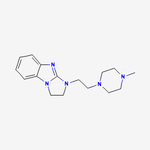 molecular formula C16H23N5 B12503489 1-[2-(4-methylpiperazin-1-yl)ethyl]-2,3-dihydro-1H-imidazo[1,2-a]benzimidazole 