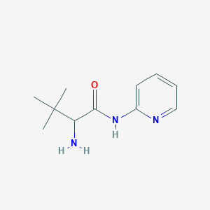 molecular formula C11H17N3O B12503510 2-amino-3,3-dimethyl-N-(pyridin-2-yl)butanamide 