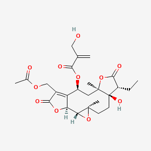 molecular formula C25H32O11 B1250352 16,17-Dihydrobrachycalyxolide 