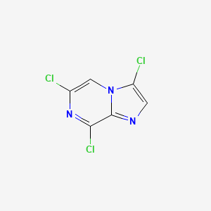 molecular formula C6H2Cl3N3 B12503536 3,6,8-Trichloroimidazo[1,2-a]pyrazine 