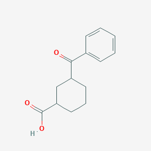 molecular formula C14H16O3 B12503568 3-Benzoylcyclohexane-1-carboxylic acid 