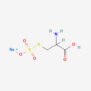 molecular formula C3H6NNaO5S2 B12503652 L-CysteineS-sulfate 