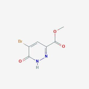molecular formula C6H5BrN2O3 B12503692 Methyl 5-bromo-6-oxo-1,6-dihydropyridazine-3-carboxylate 